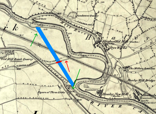 First canal cut on old map